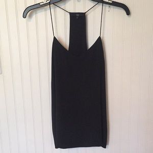 Women’s TIBI signature silk cami in black size 2